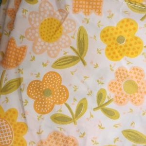 Vintage 60's 70's floral fitted sheet